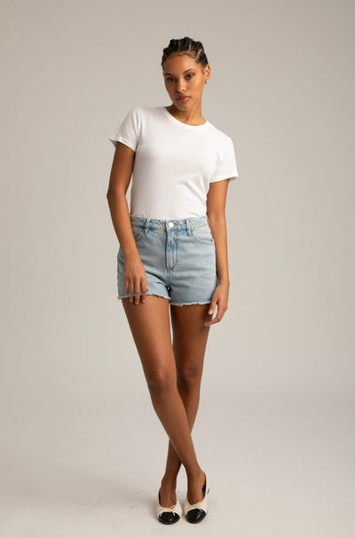 Bianca Denim Cut Off Short