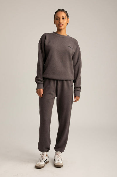 Charcoal Fleece Tiny Logo Sweatpants