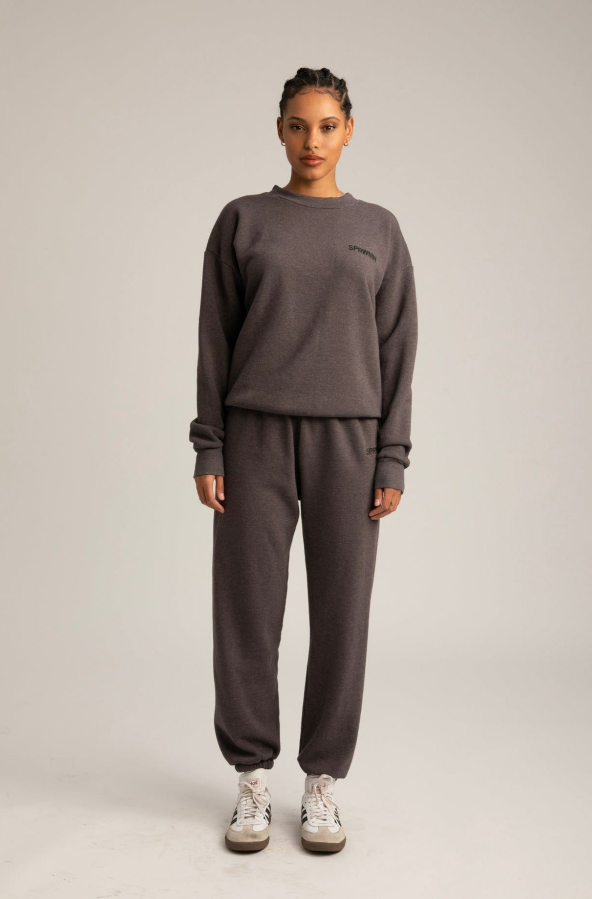 Charcoal Fleece Tiny Logo Sweatpants