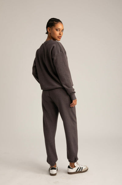 Charcoal Fleece Tiny Logo Sweatpants