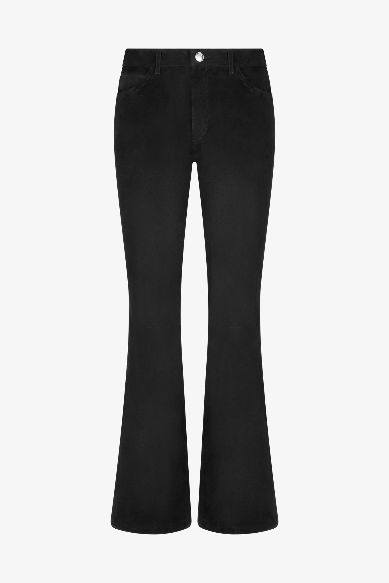 5 Pocket Suede Micro Flare