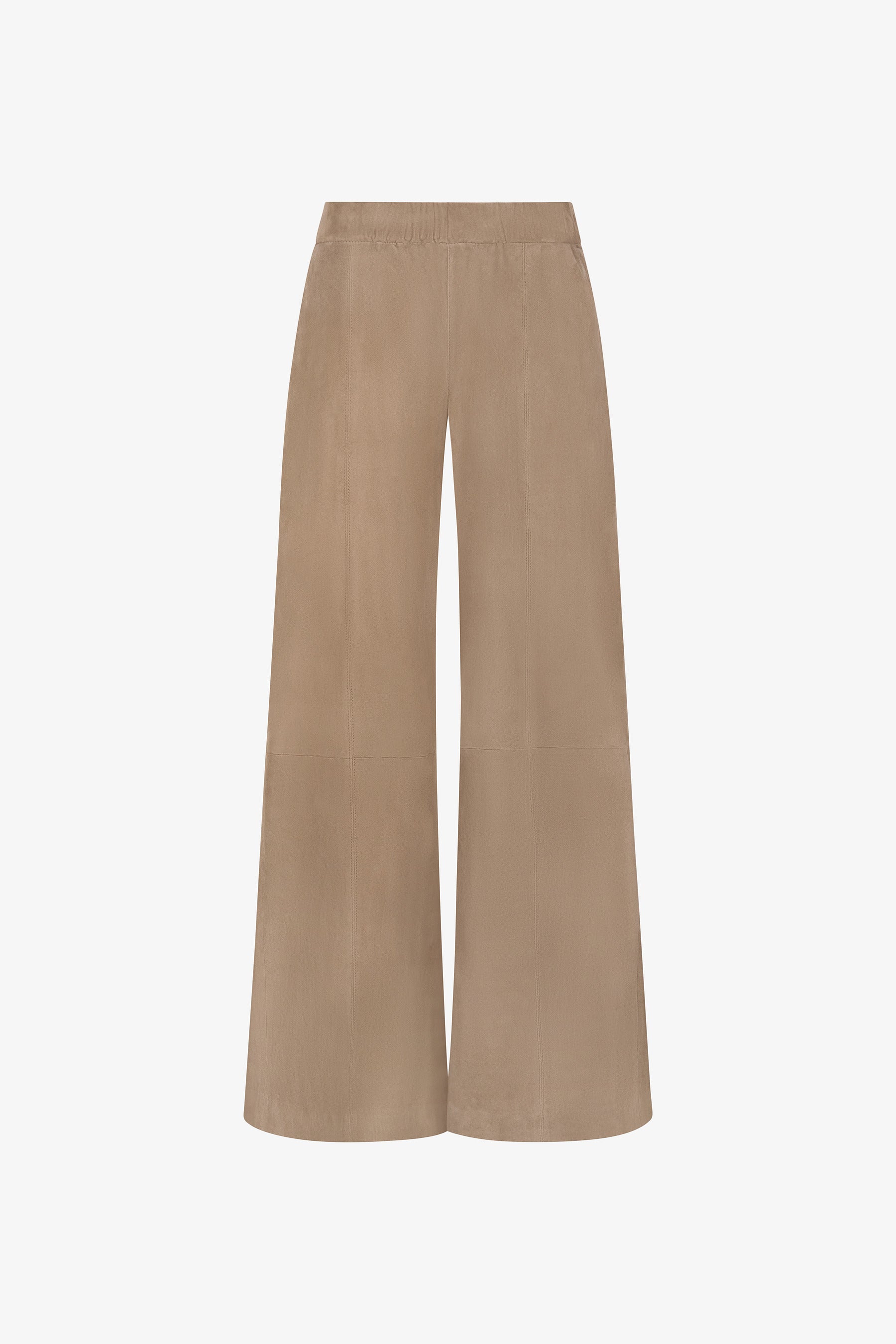 Suede Wide Leg Trousers