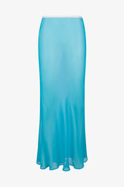 Lara Silk Chiffon Midi Skirt