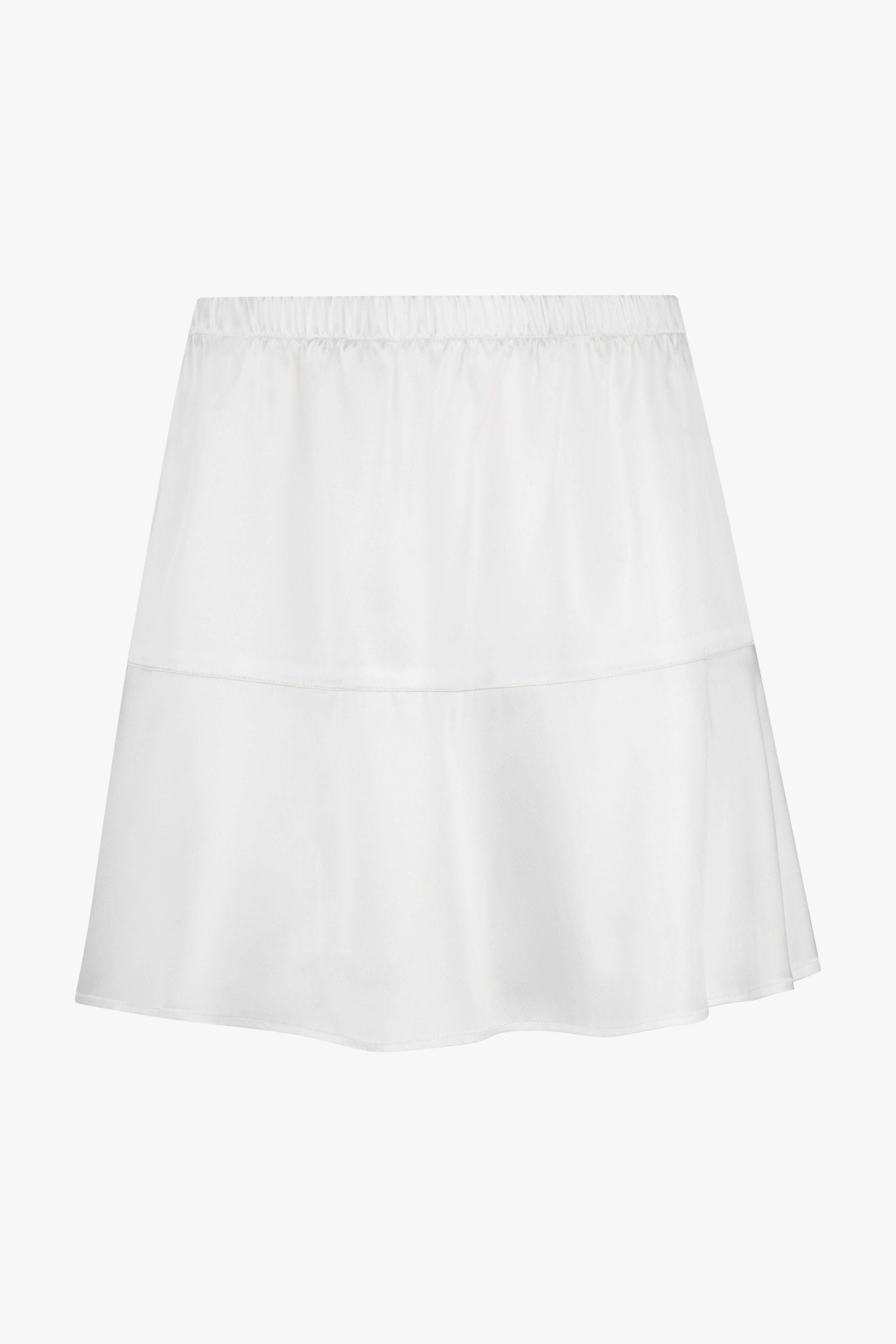 Mary Jane Silk Charmeuse Mini Skirt