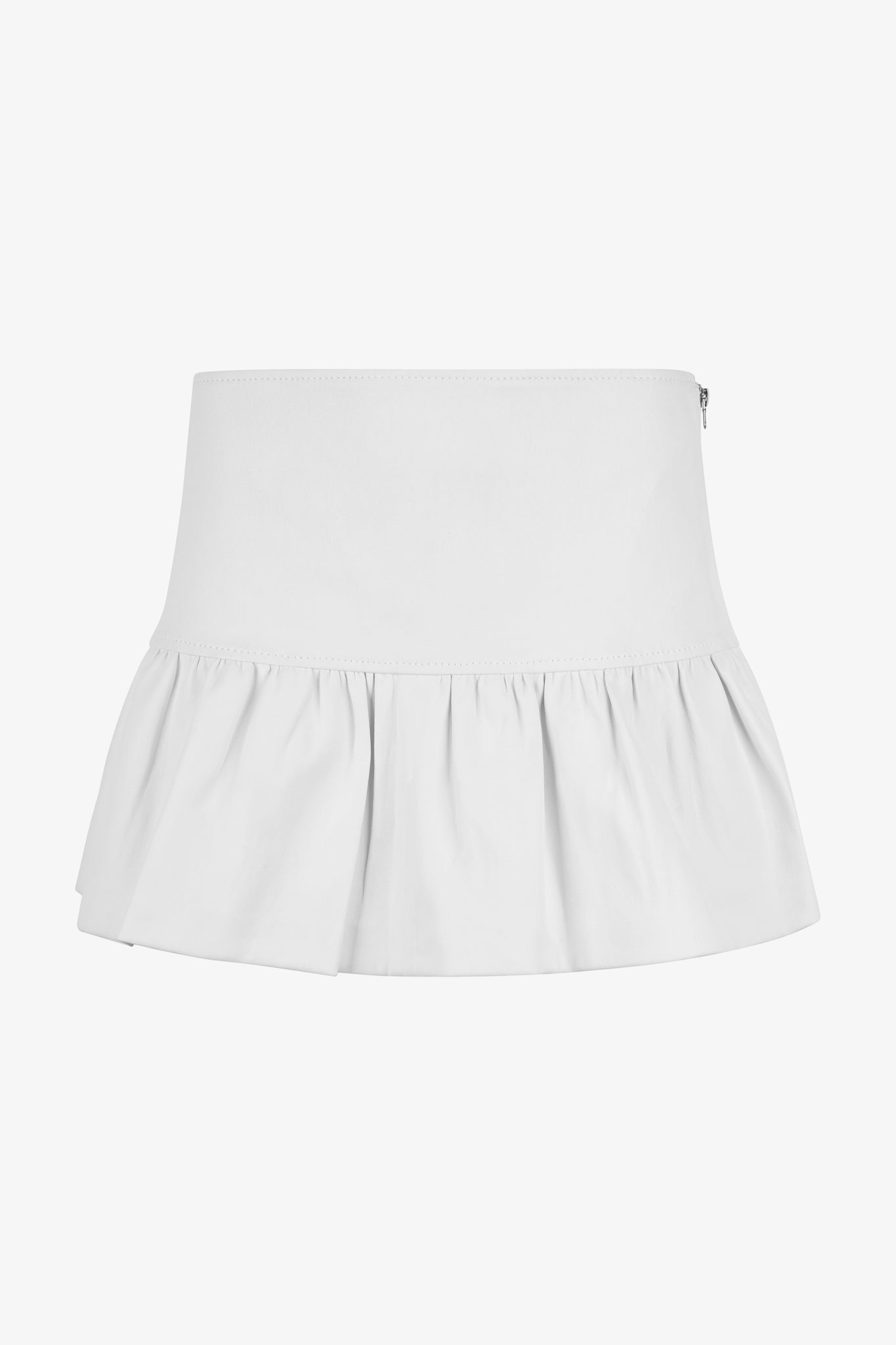 Mary Jane Leather Mini Skirt