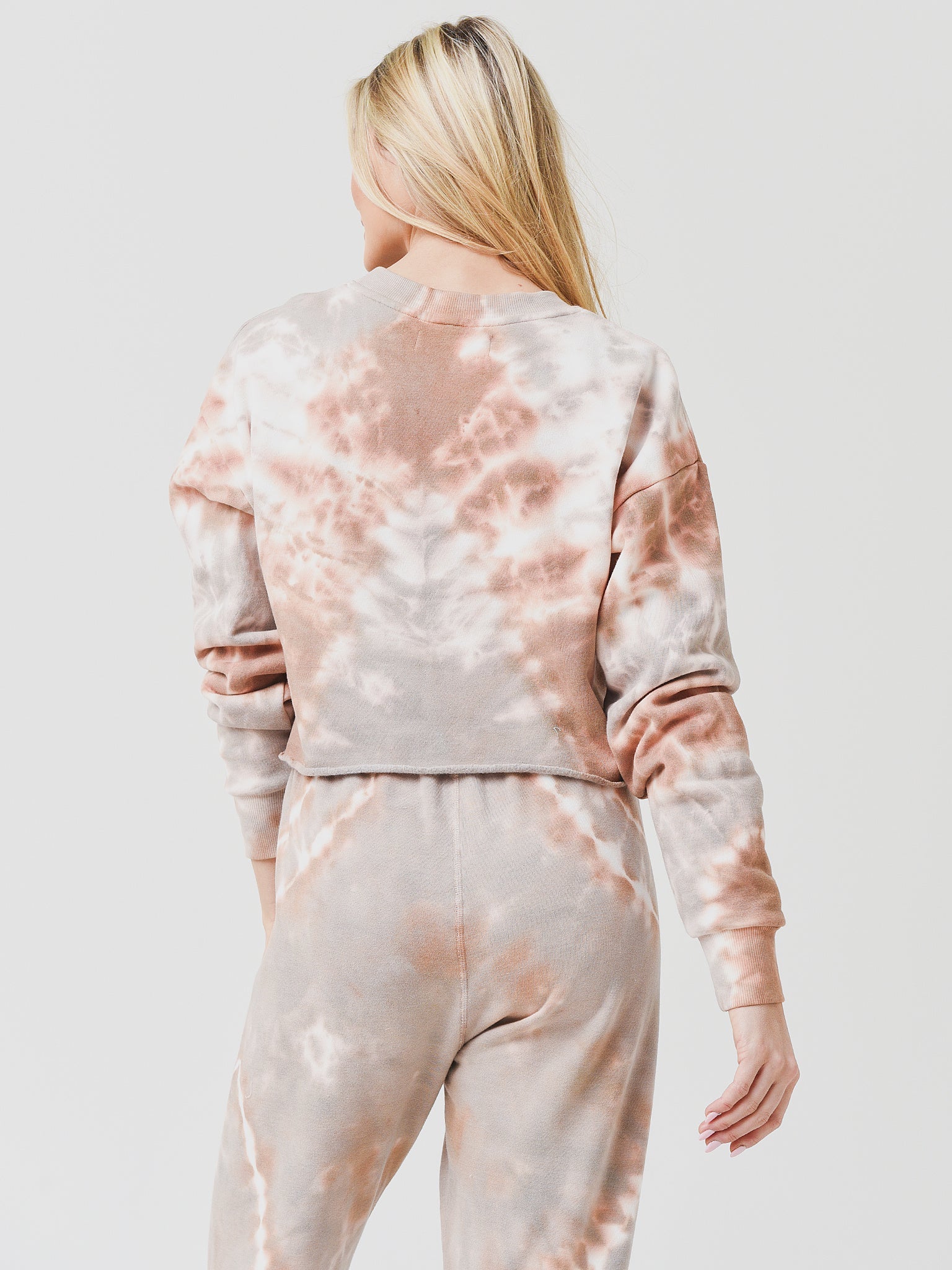 Desert Dusk Cotton Cropped Logo Sweatshirt