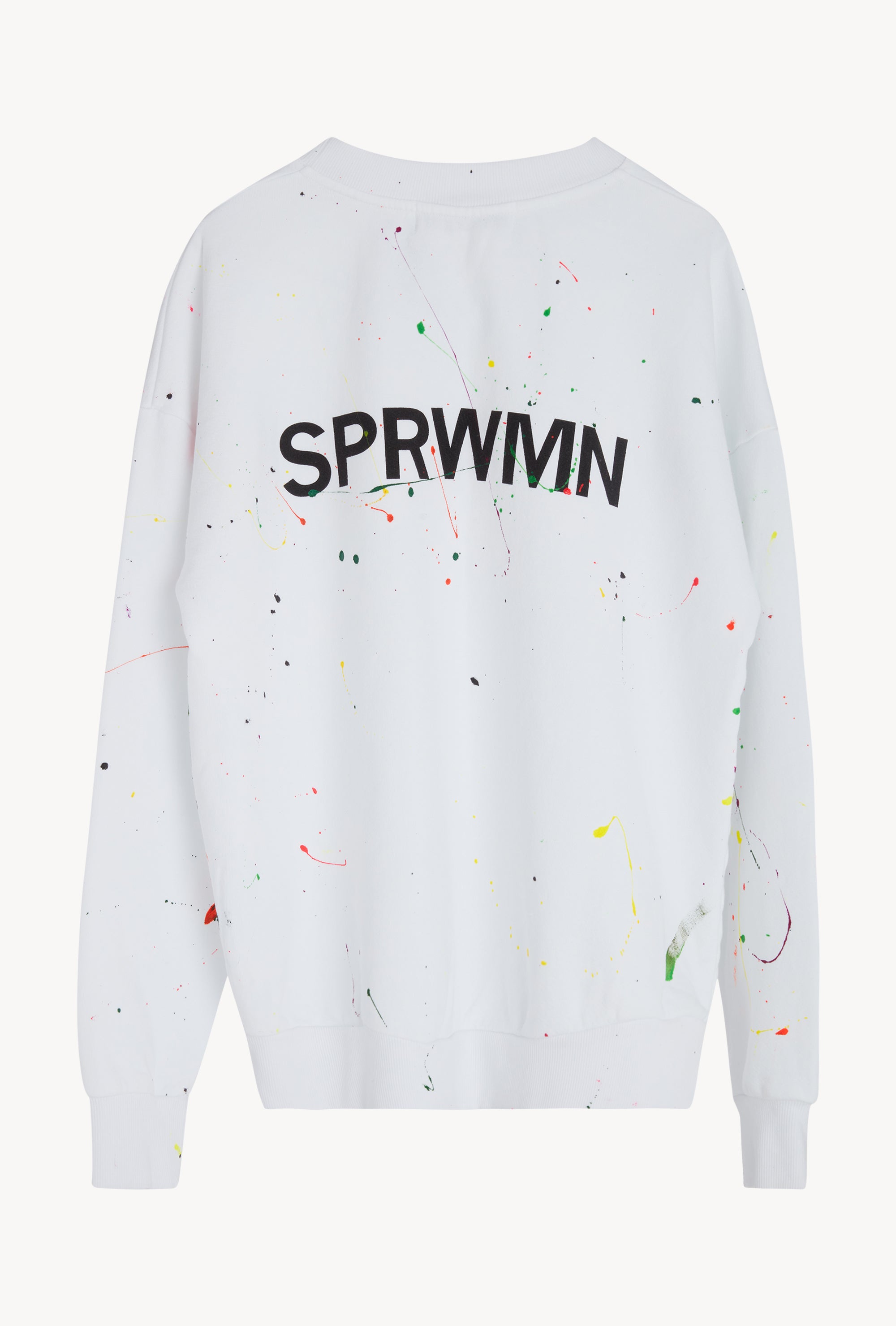 Paint Splatter Cotton Logo Sweatshirt