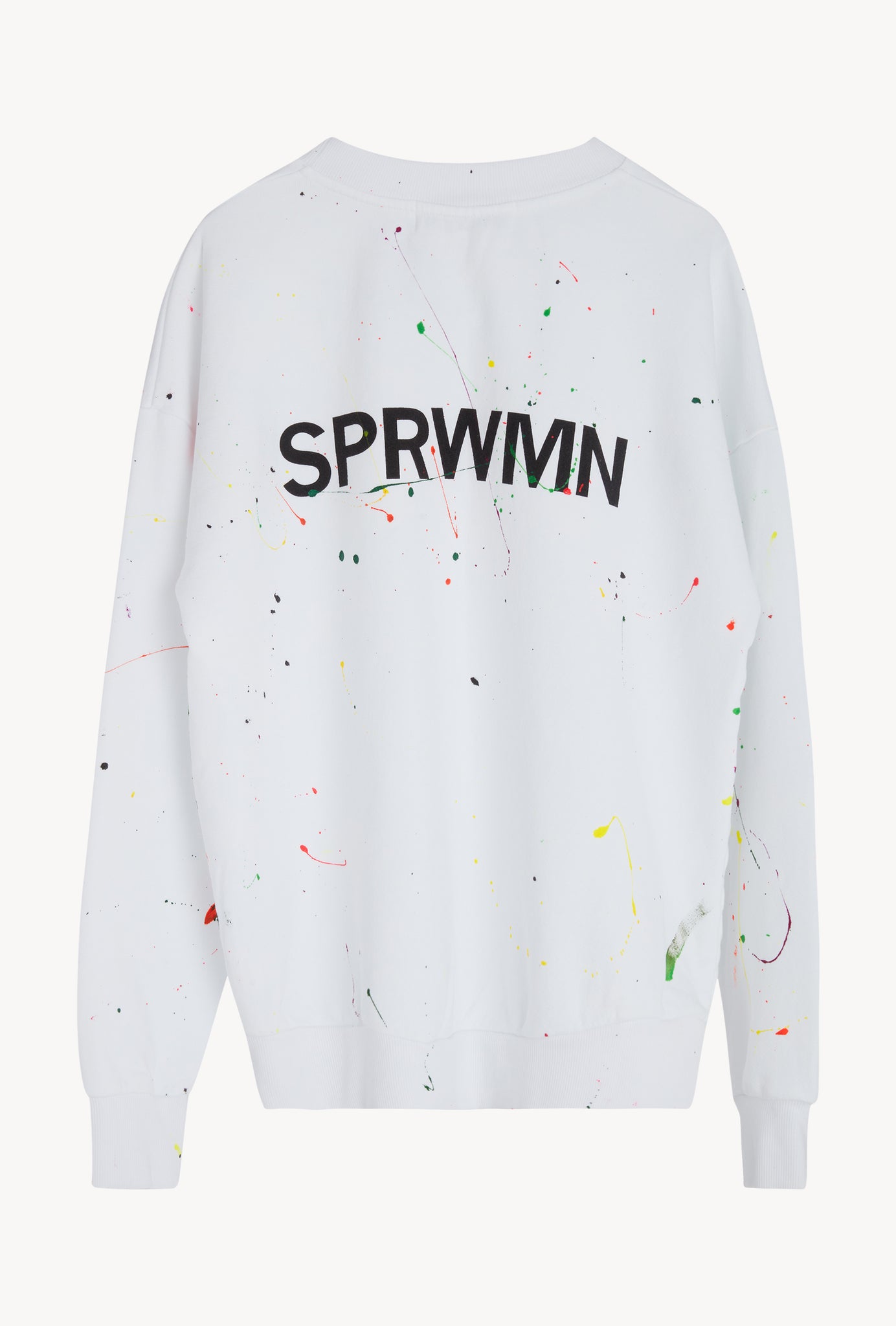 Paint Splatter Cotton Logo Sweatshirt