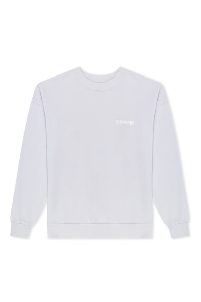 Lilac Fleece Tiny Logo Sweatshirt