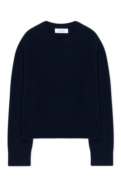 Navy Heavy Cashmere Sweater