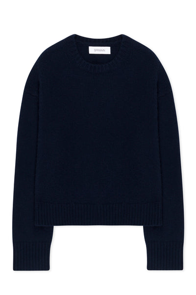 Navy Heavy Cashmere Sweater