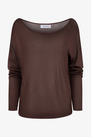 Viscose Jersey Off Shoulder Sweater