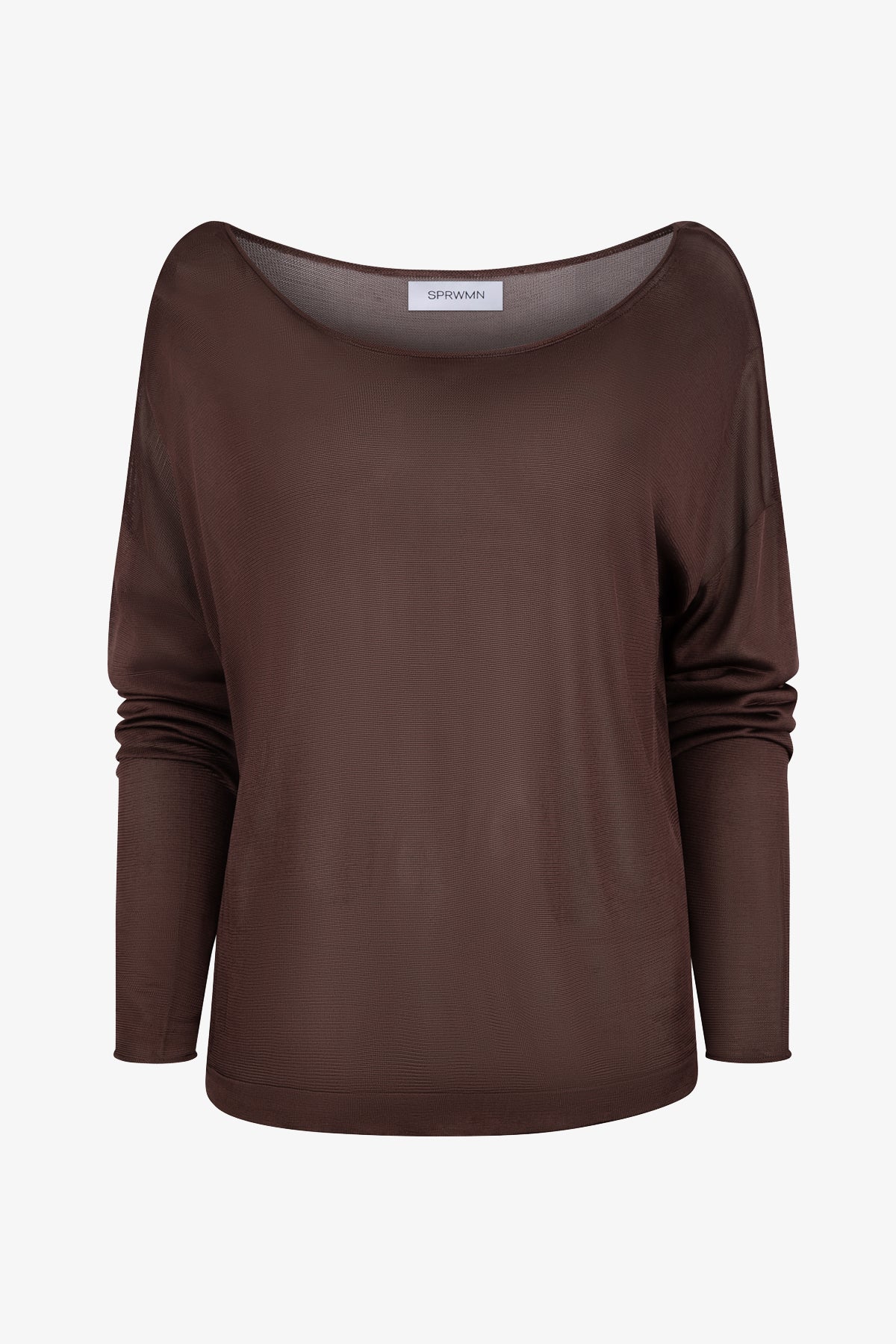 Silky Jersey Off Shoulder Sweater