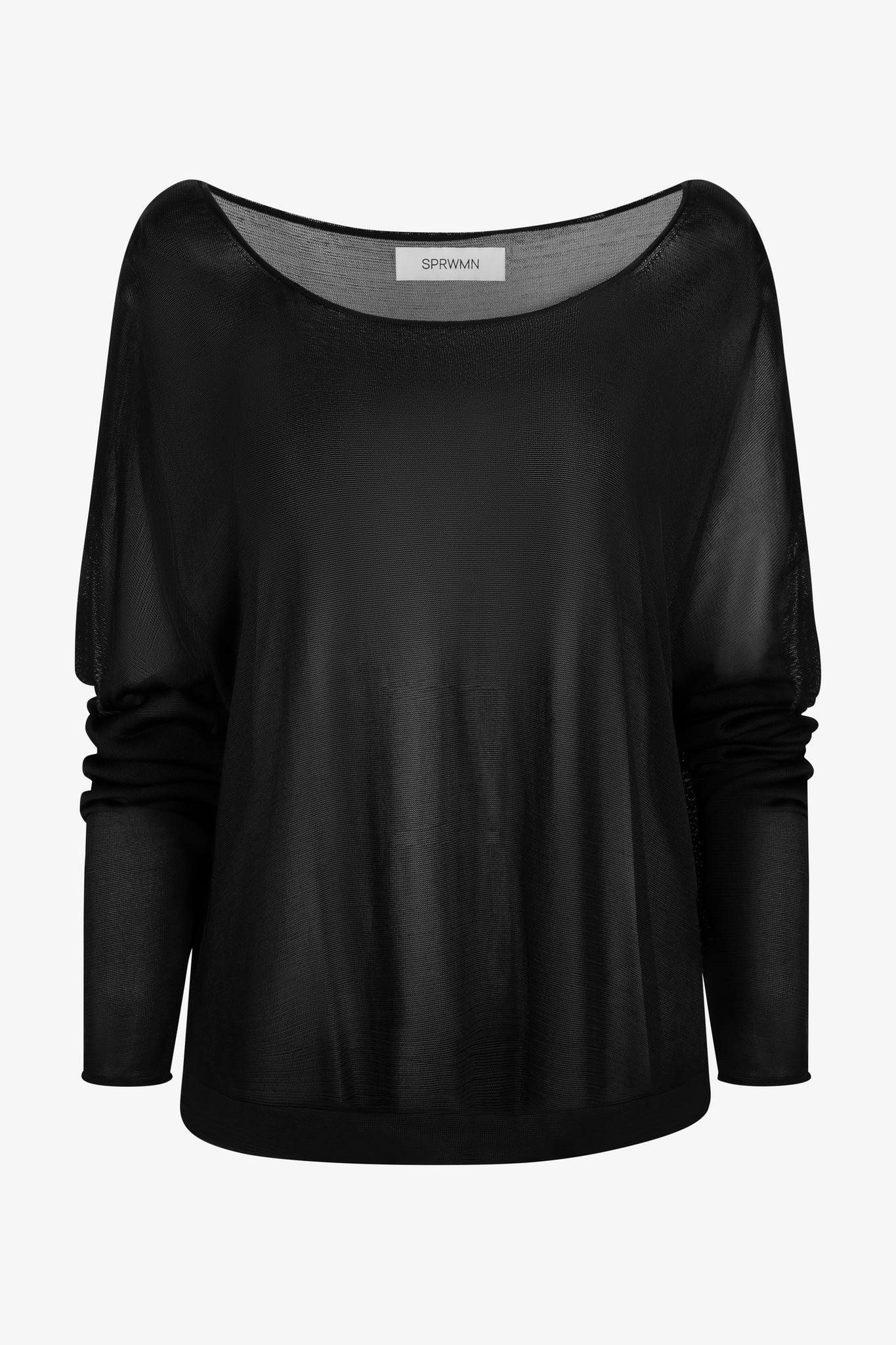 Silky Jersey Off Shoulder Sweater
