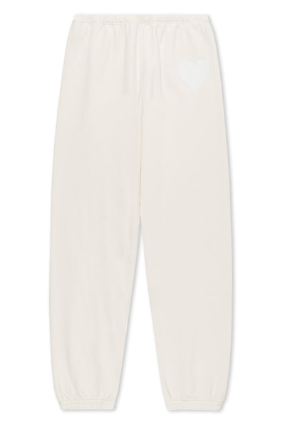 Creme Heart Sweatpants