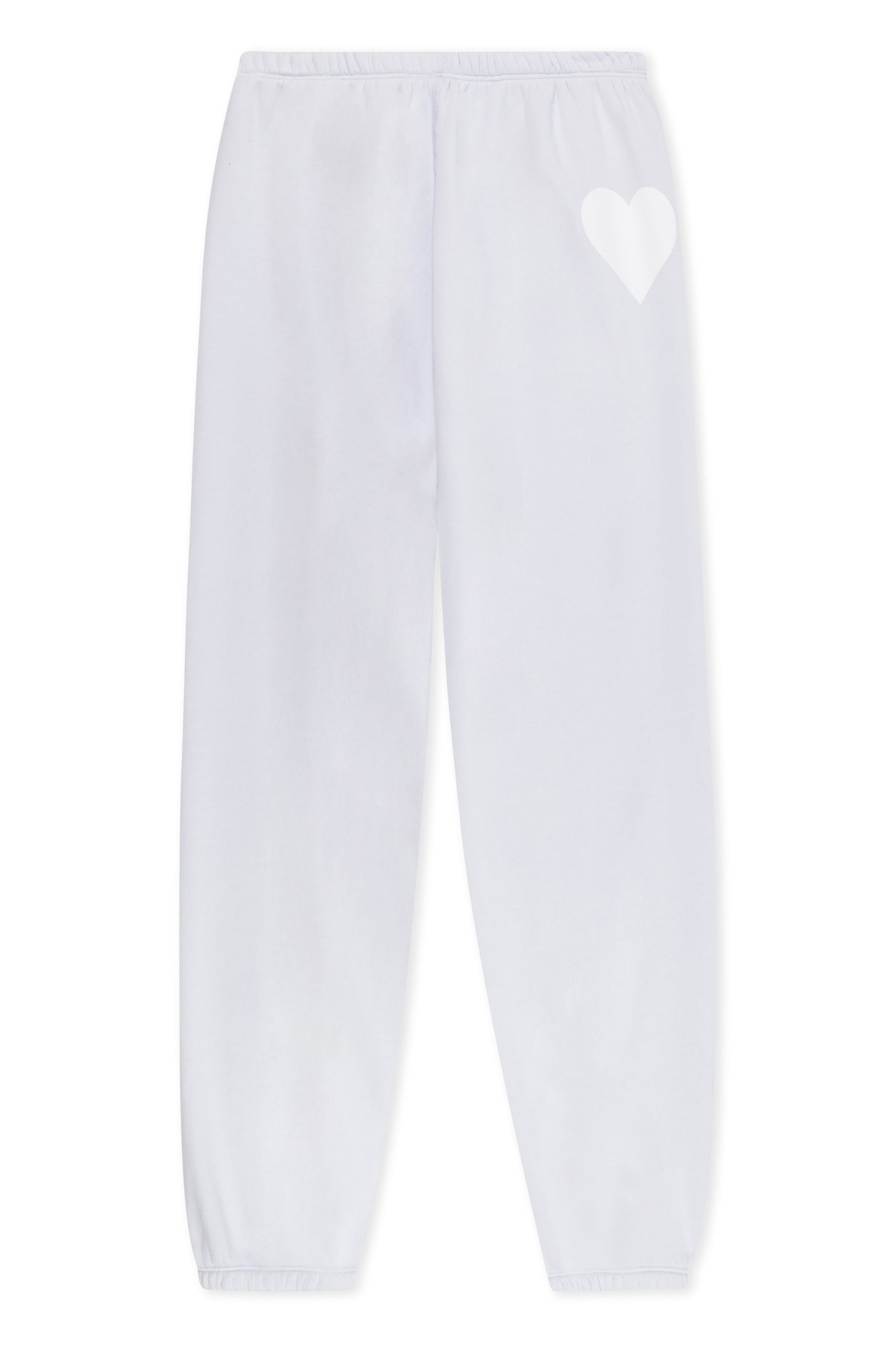 Lilac Fleece Heart Sweatpants