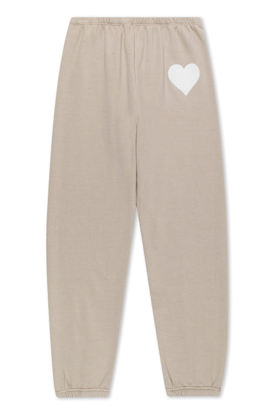 Taupe Heart Sweatpants