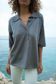 Cashmere Oversized Polo