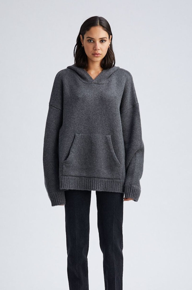 Flannel Heavy Cashmere Oversized Hoodie