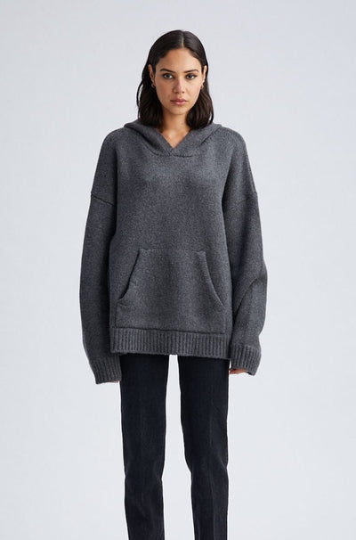 Flannel Heavy Cashmere Oversized Hoodie
