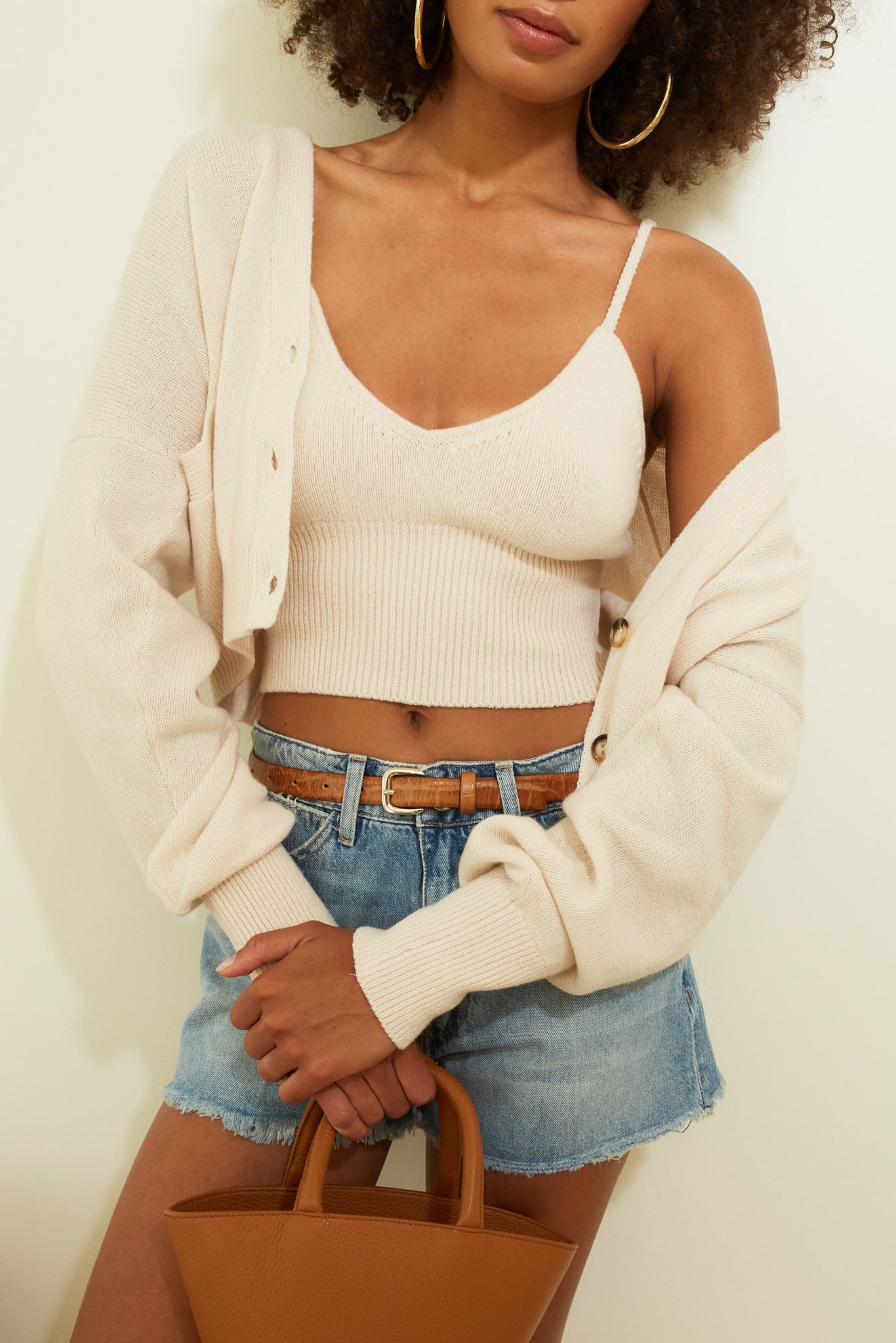 Vintage White Cashmere Bralette