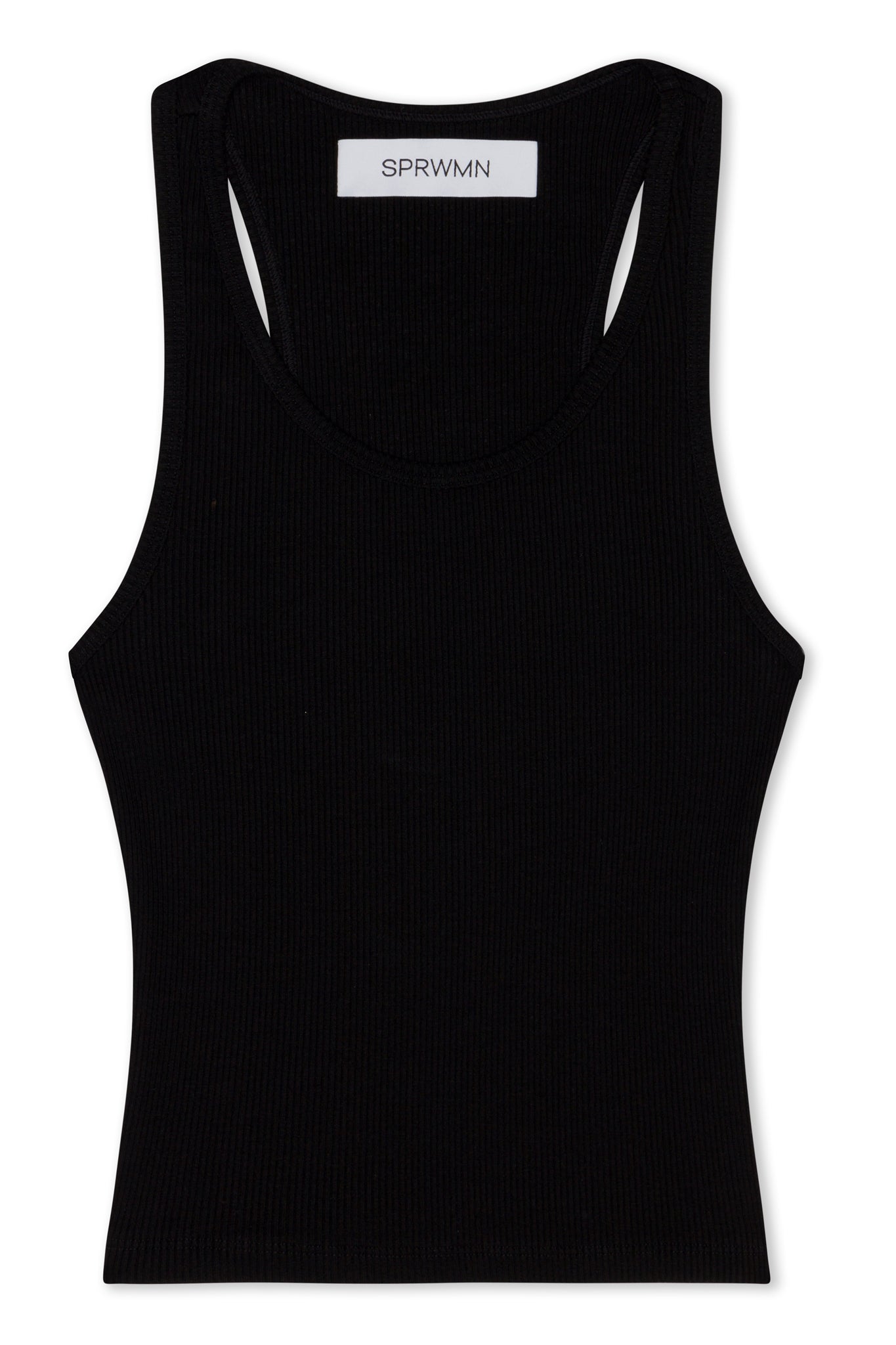 Black Classic Rib Tank