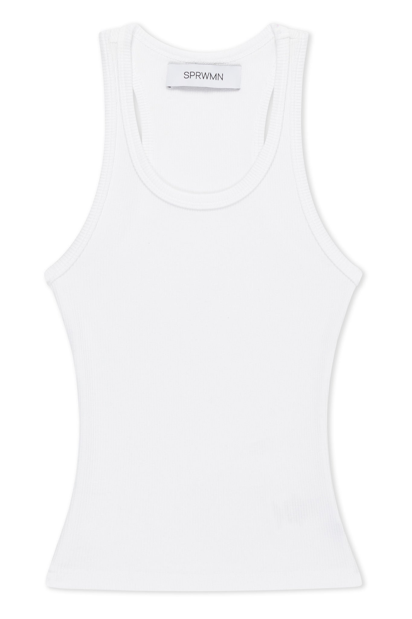 White Classic Rib Tank