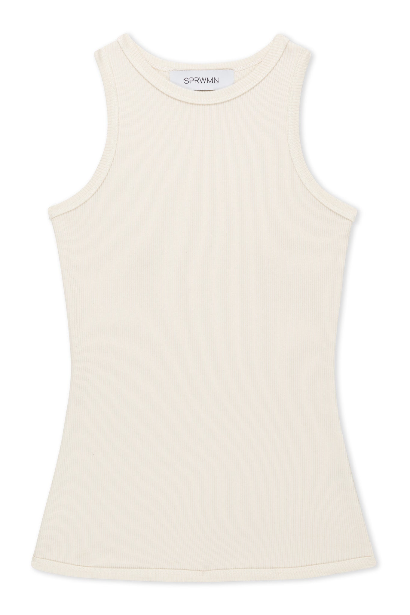 Creme Rib Racer Tank