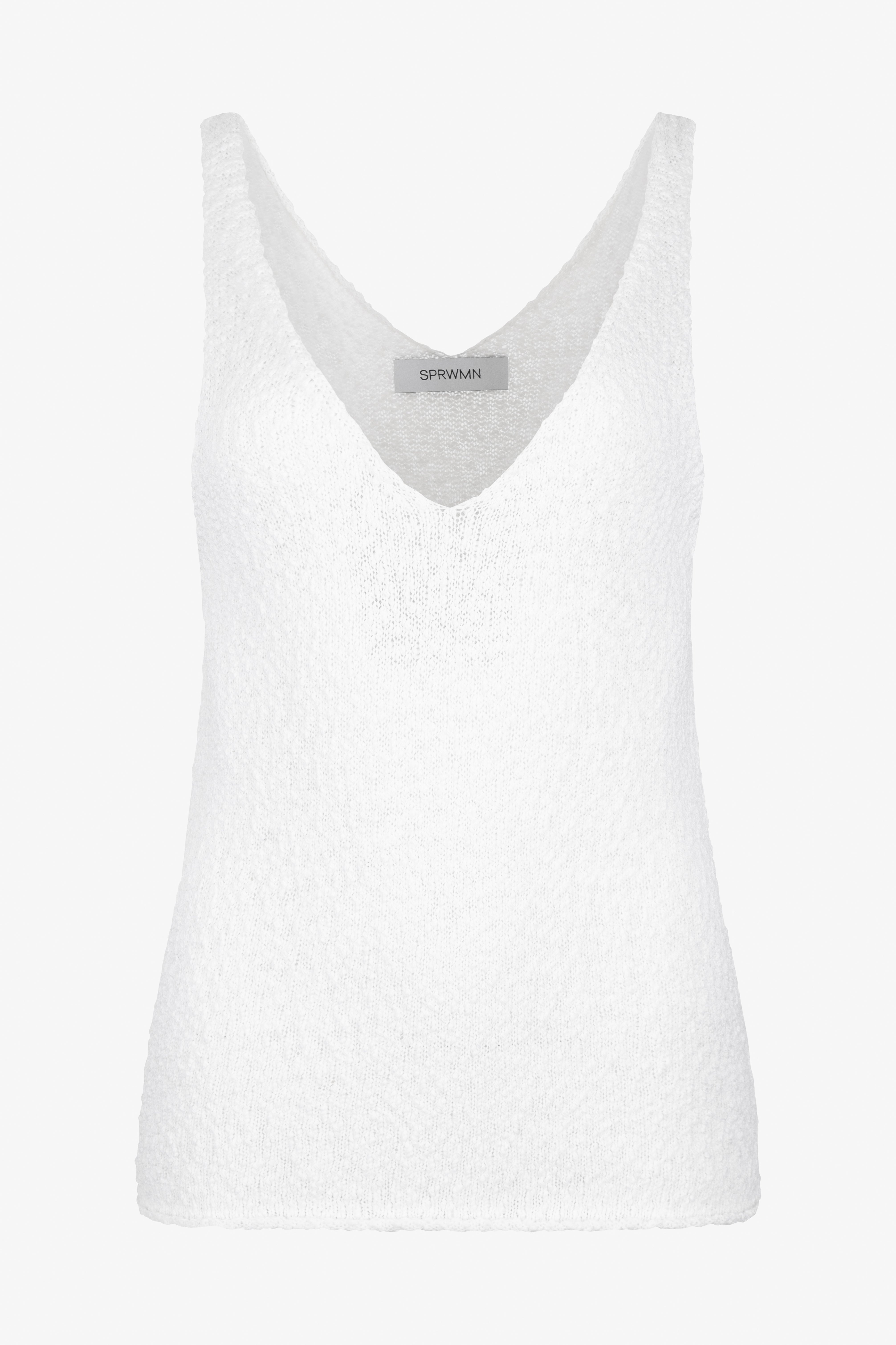 Camille Cotton Bouclé Tank