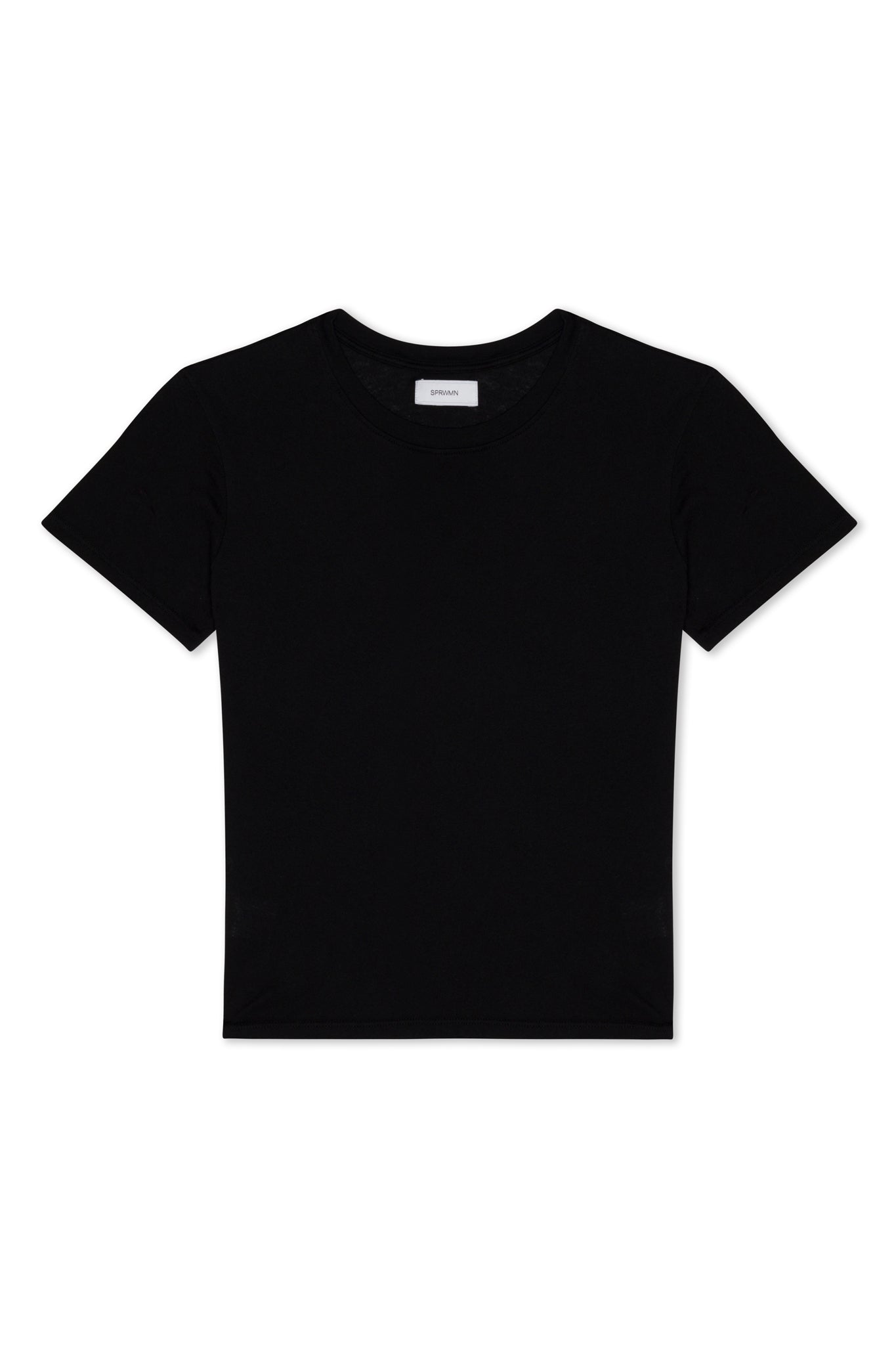 Black Cotton Baby Tee