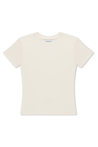 Creme Rib Baby Tee