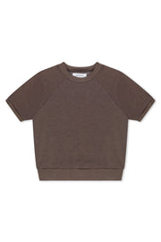 Heather Brown Raglan Sweatshirt