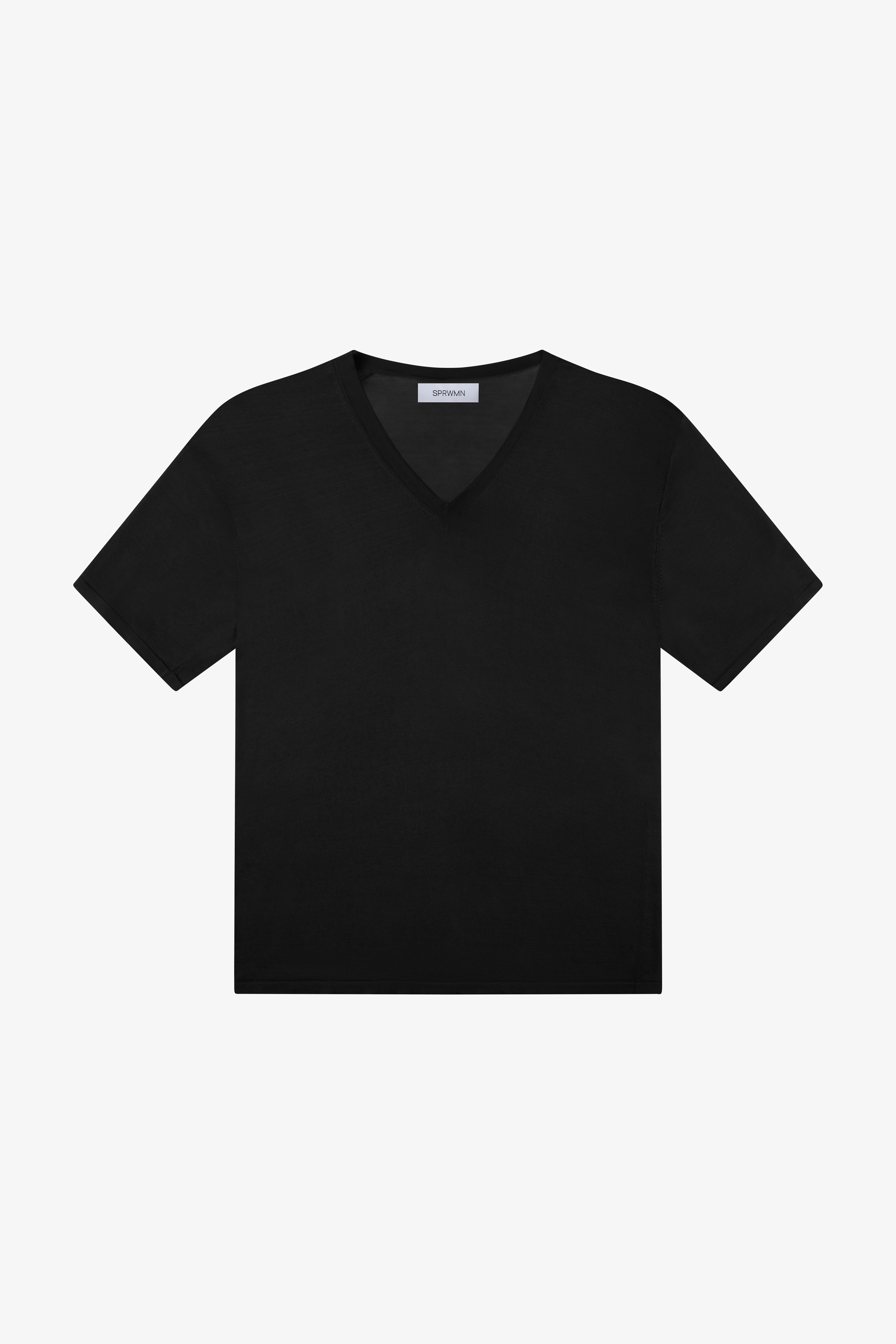 Silky Jersey V Neck Tee