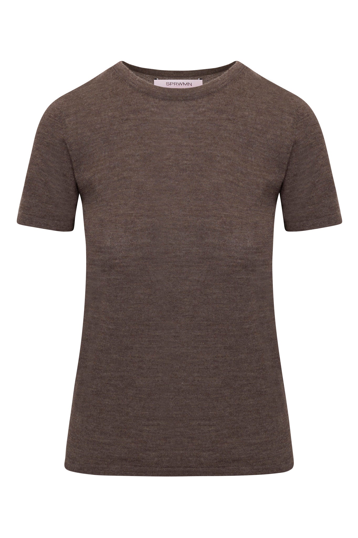 Heather Brown Ultra Fine Cashmere Tee