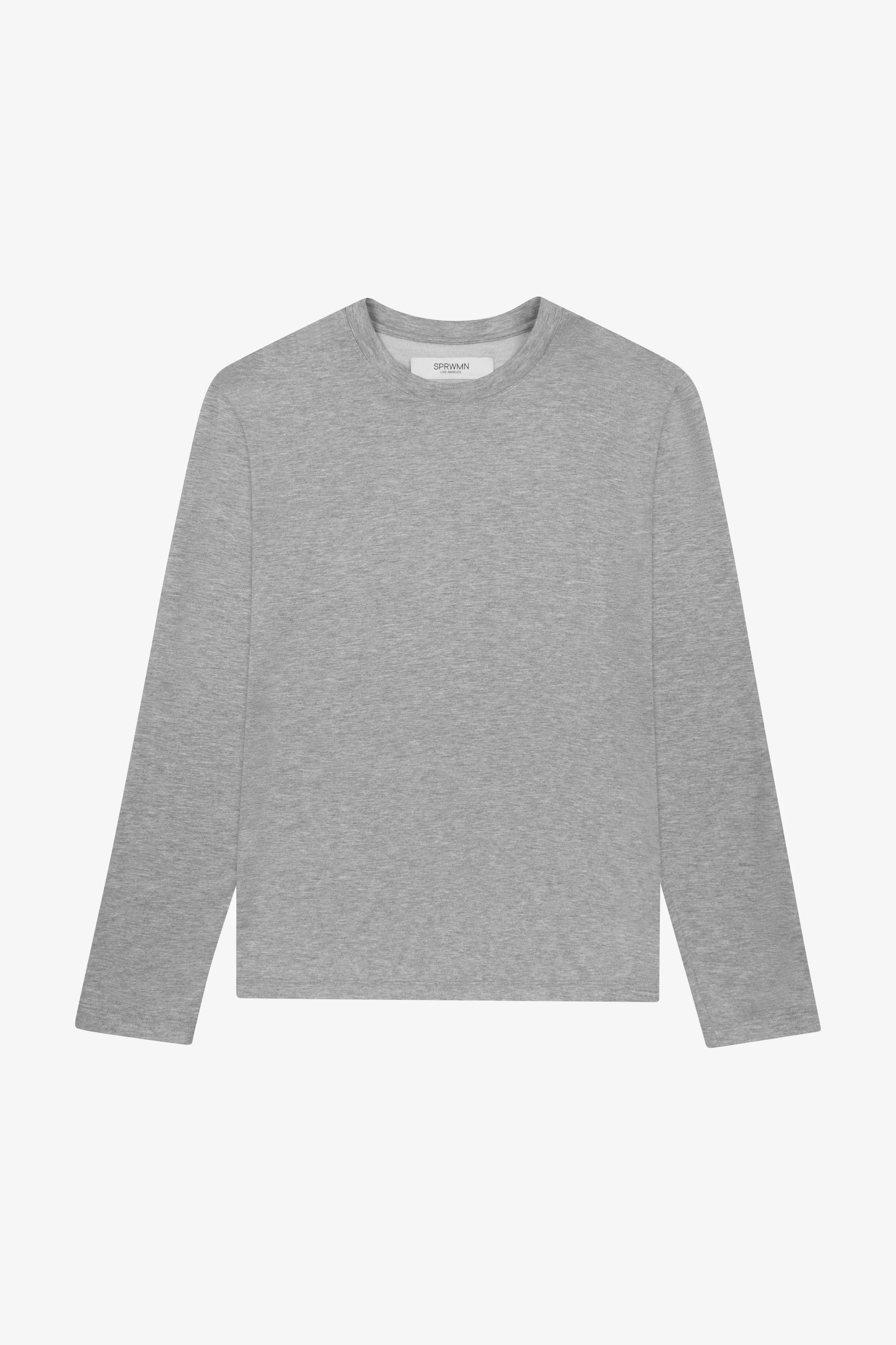 Light French Terry Long Sleeve Oversized Tee