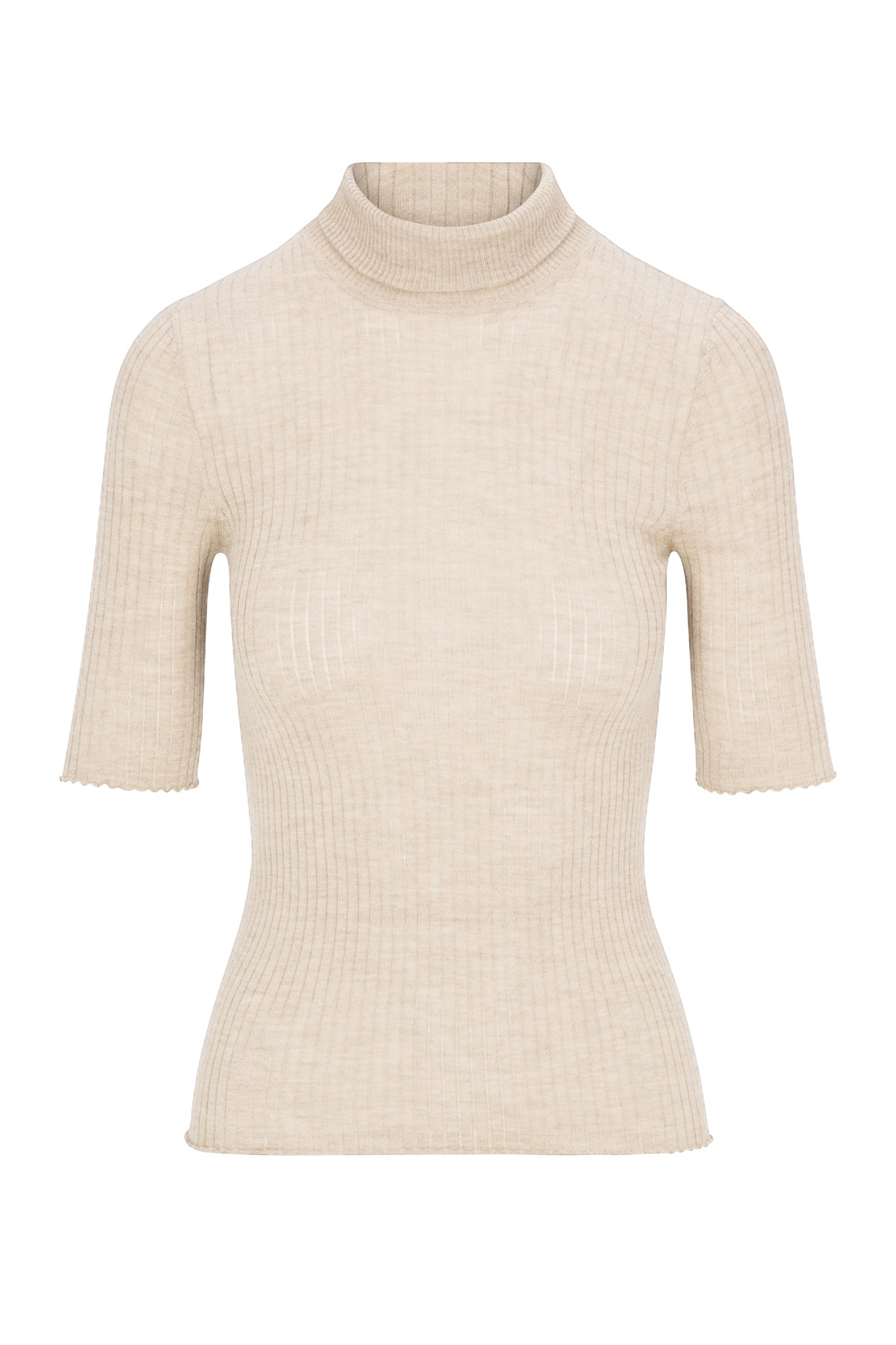 Chalk Cashmere Turtleneck