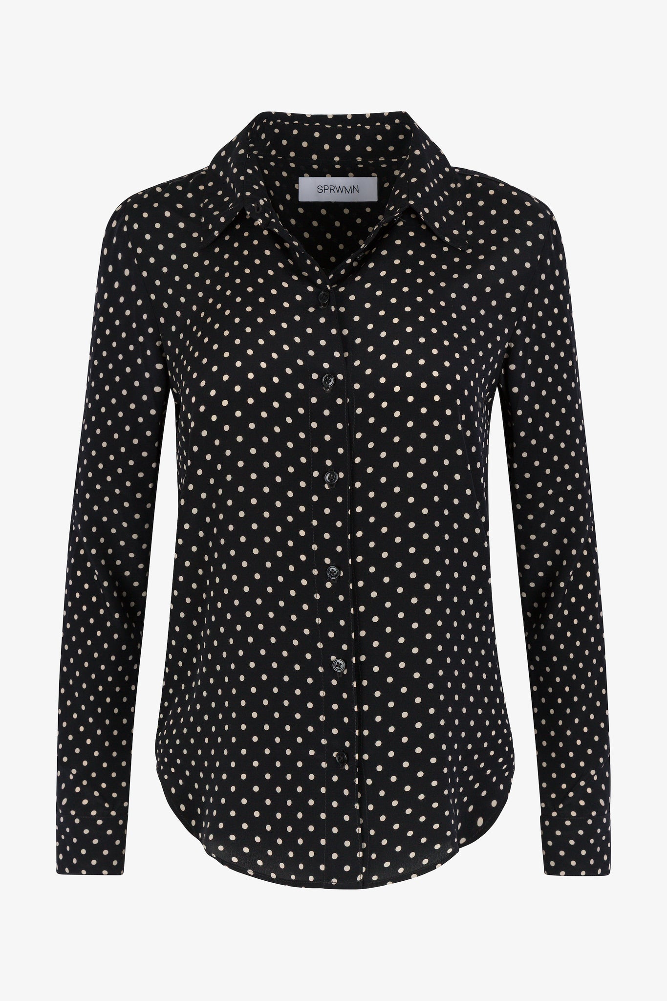 Silk Fitted Button Down