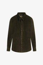 Fonda Suede Button Down