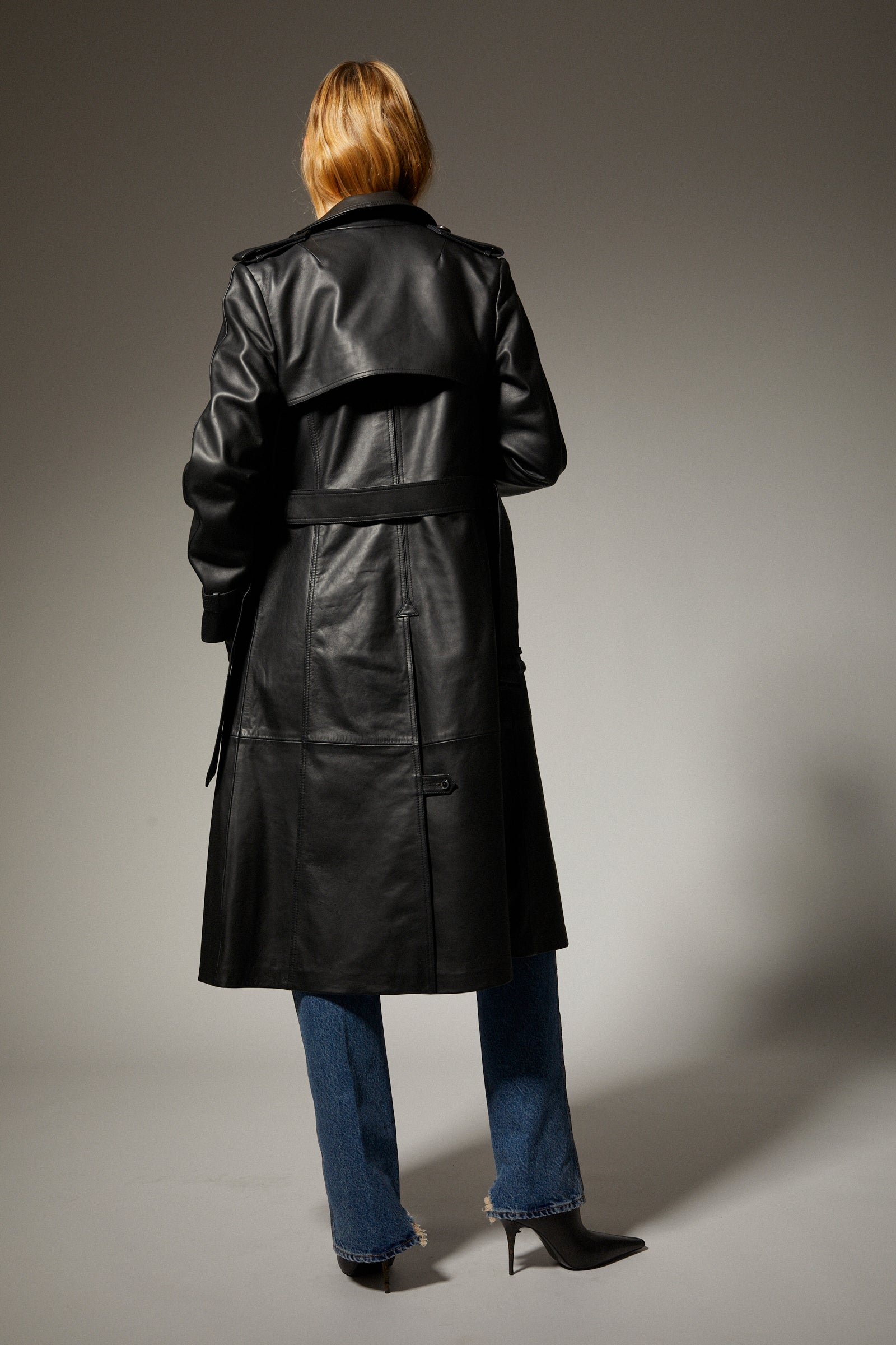 Penelope Leather Trench