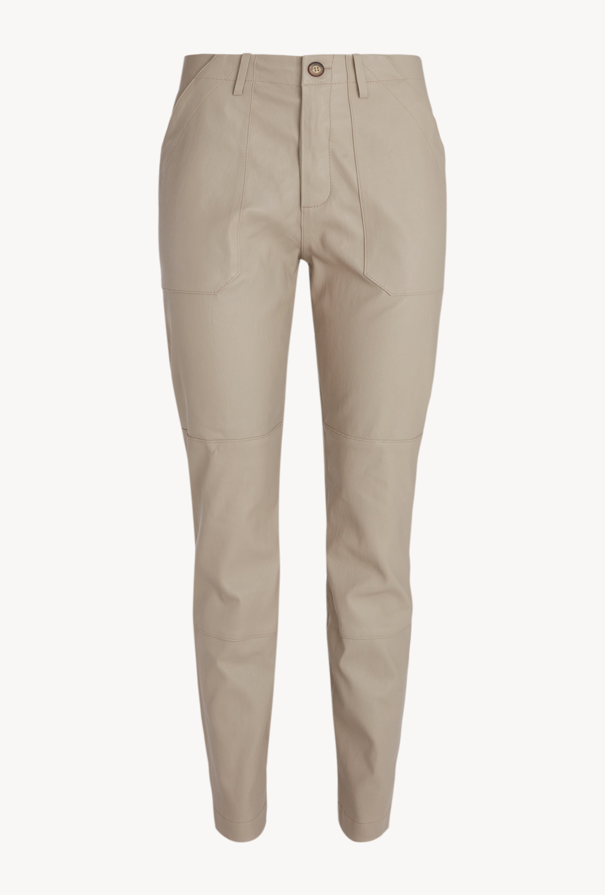 Sand Leather Trousers