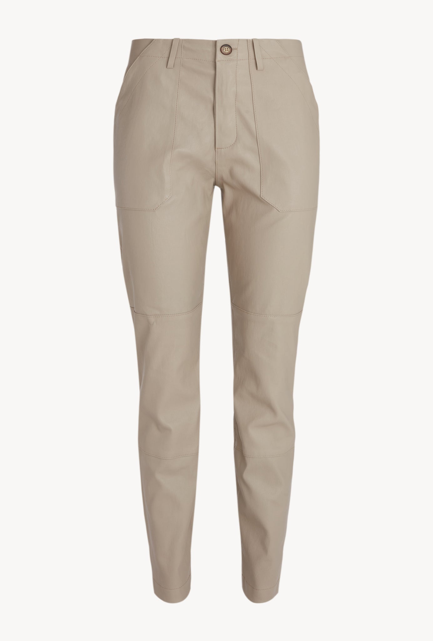 Sand Leather Trousers
