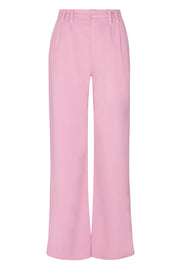 Rose Crepe Pleated Trousers
