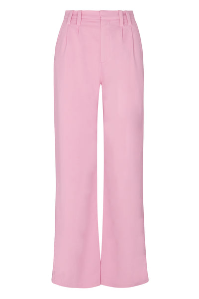 Rose Crepe Pleated Trousers