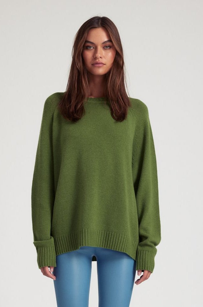 Artichoke Cashmere Loose Gauge Crewneck