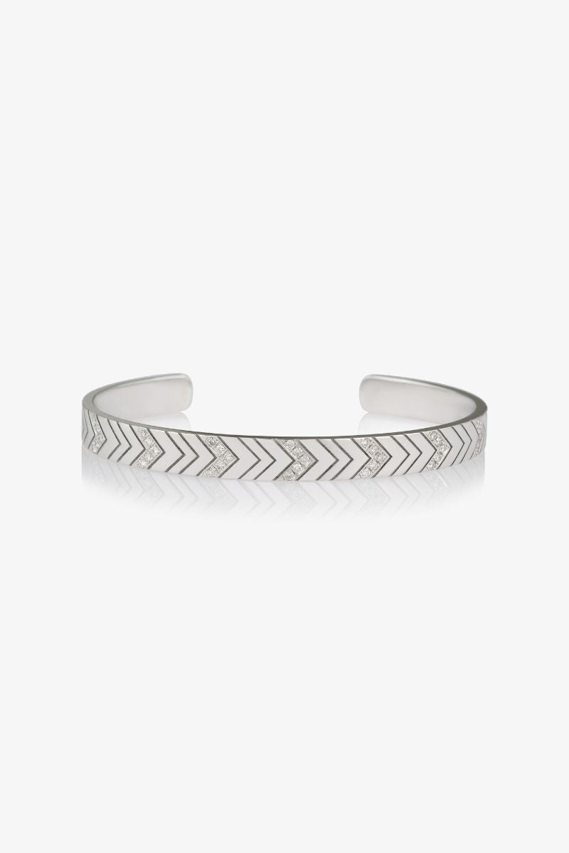 Friendship Diamond Chevron Cuff 6mm