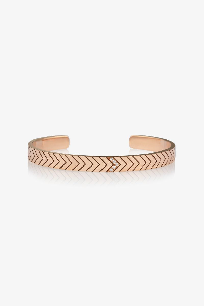 Diamond Chevron Friendship Cuff 6mm