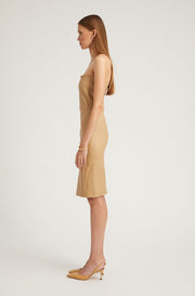 Sahara Embossed Leather Pencil Dress