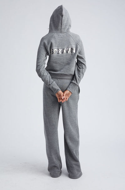 Dark Grey Shrunken Hoodie