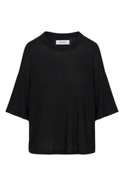 Black Boxy Tee