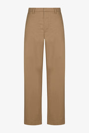 Straight Leg Khaki Trousers